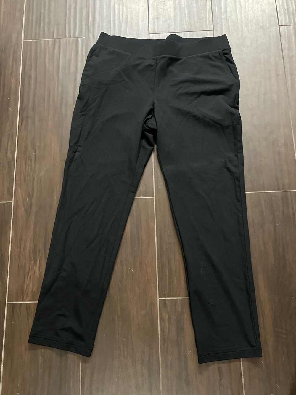J. Jill Affinity French Terry Black Stretch Slim Leg Athletic Pants